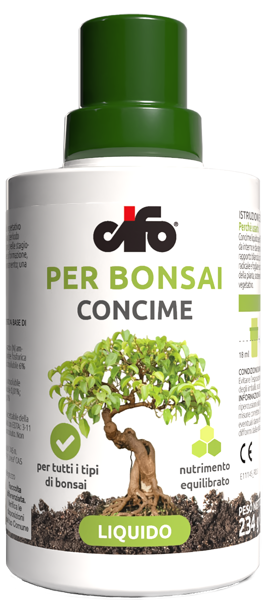 Bottiglia concime liquido per bonsai